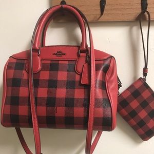 Coach purse with coin purse